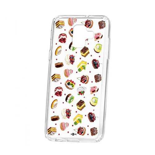 Чехол Kruche Samsung Galaxy A6 (2018) A600f Print Cake