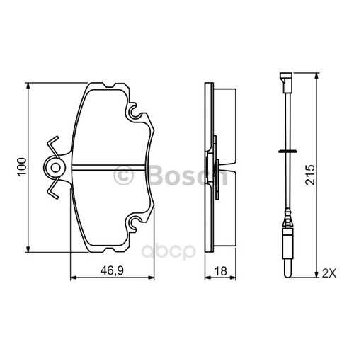 Тормозные колодки дисковые Bosch 0986495212