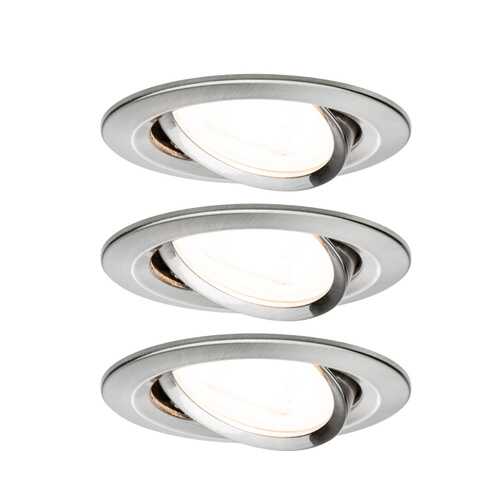 Светильник встраиваемый, комплект Nova 3stepdim 3x6,5W Eis geb 93465