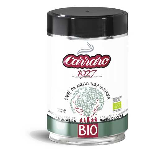 Кофе молотый Carraro bio ж/б 250 г