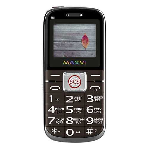 Мобильный телефон Maxvi B8 Brown
