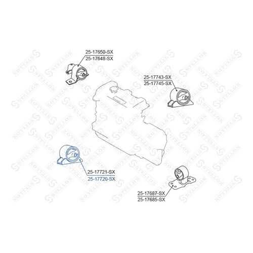 Опора двигателя STELLOX 25-17720-SX