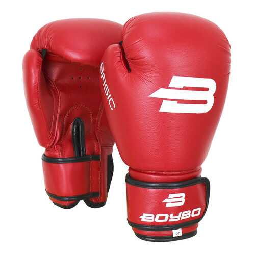 Боксерские перчатки Sima-land BoyBo Basic красные 4 унции