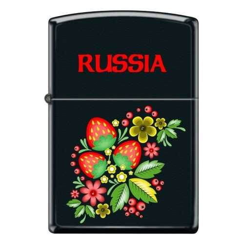 Зажигалка Zippo №218 Russian Khokhloma Black Matte