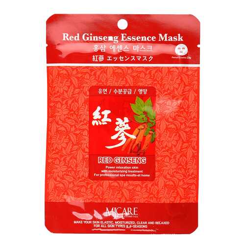 Маска для лица Mijin Red Ginseng Essence Mask 23 г