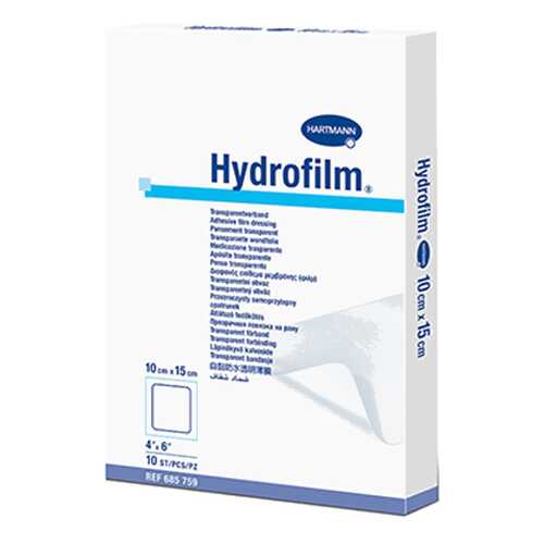 Самофиксирующаяся повязка HARTMANN Hydrofilm прозрачная 10 см х 15 см 10 шт.