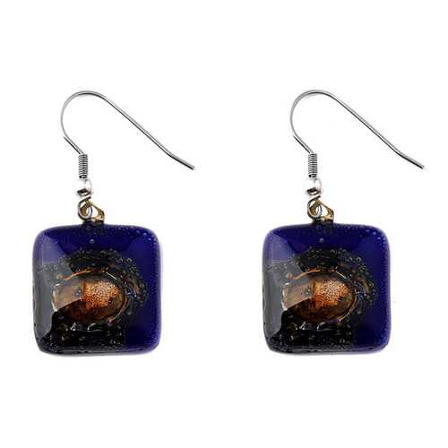 Серьги женские CristaLida EBS 49 BL синие