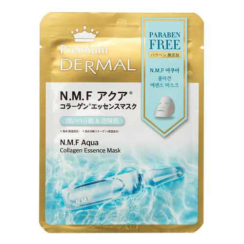 Маска для лица Dermal Premium N.M.F. Aqua Collagen Essence Mask 23 мл
