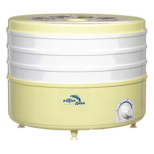 Сушилка для овощей и фруктов Ротор Дива СШ-007-05 white/yellow