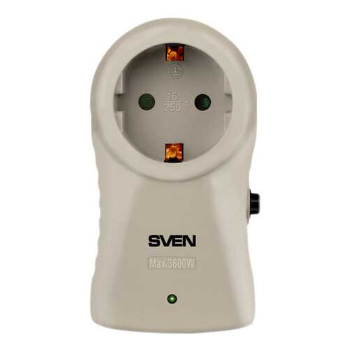 Сетевой фильтр Sven SF-S1, 1 розетка, Grey