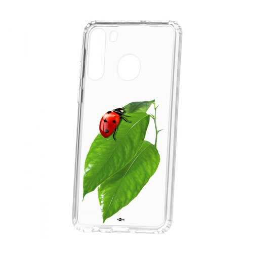 Чехол Samsung Galaxy A21 Kruche Print Ladybug