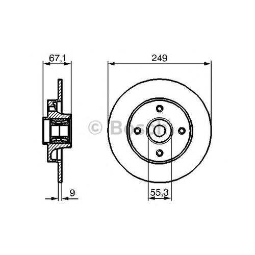 Тормозной диск Bosch 0986479279