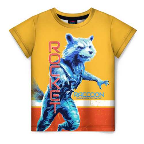 Детская футболка ВсеМайки 3D Rocket Raccoon, р. 98
