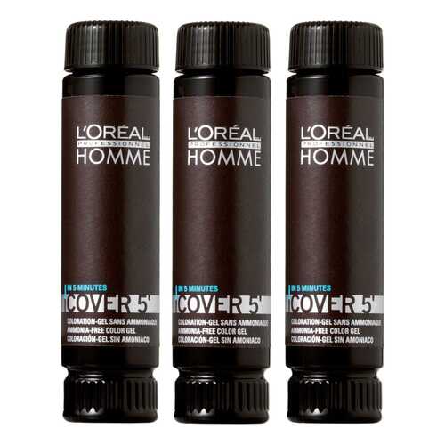 Тонирующее средство L'Oreal Professionnel Homme Cover Гель 5 №4 50 мл x 3 шт