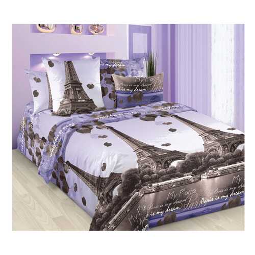 Постельное белье Романтика Парижа 1 2-спальное с европростыней