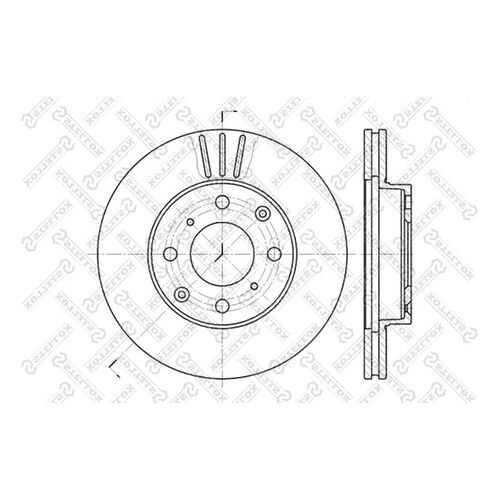 Тормозной диск Stellox 6020-2615V-SX