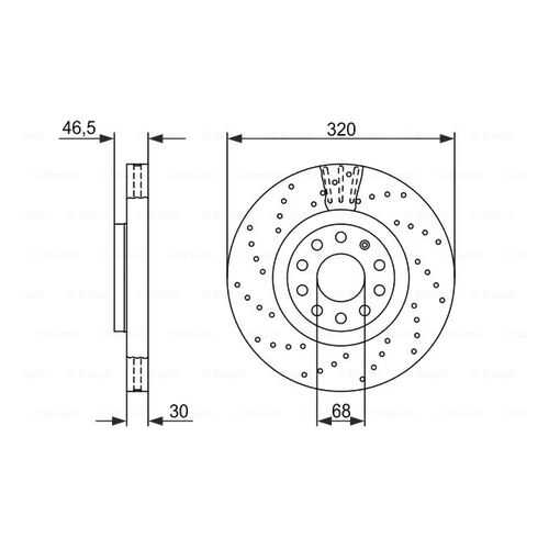 Тормозной диск Bosch 0986479258