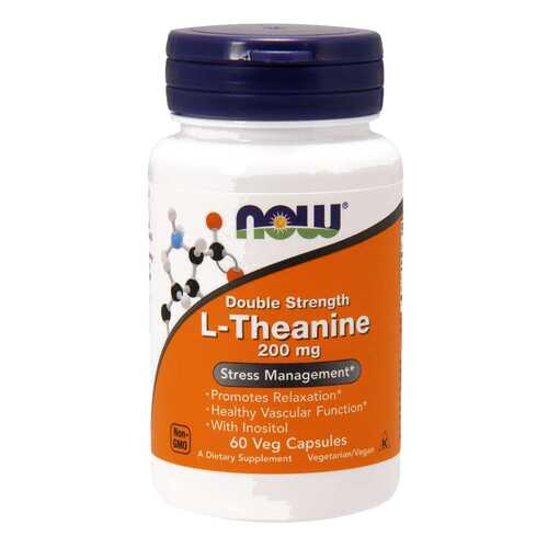 Для нервной системы NOW L-Theanine 200 мг 60 капсул