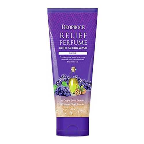 Скраб для тела Deoproce Relief Perfume Body Scrub Wash - Grape Seeds 200 мл