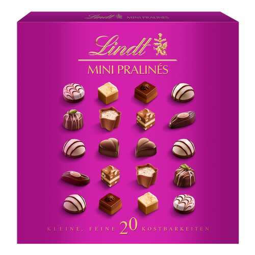 Конфеты из молочного шоколада Lindt mini pralines 100 г