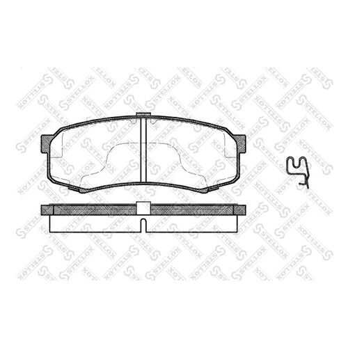 Комплект тормозных дисковых колодок Stellox 424 004B-SX