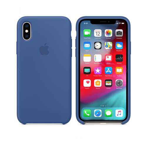 Чехол Silicone Case для Apple iPhone X / Apple iPhone XS Delft Blue (MZV7FE/A)