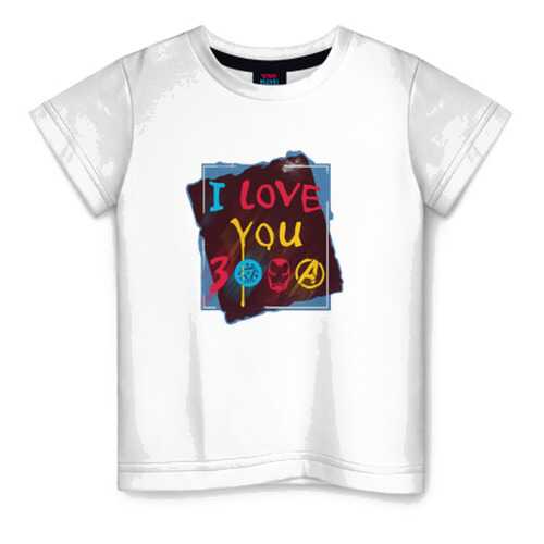 Детская футболка ВсеМайки I love you 3000 хлопок, р. 152
