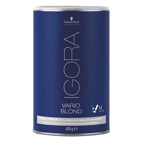 Порошок для обесцвечивания волос Schwarzkopf NEW Igora Vario Blond Super Plus 450 г