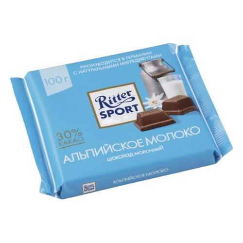 Шоколад молочный Ritter Sport альпийское молоко 100 г