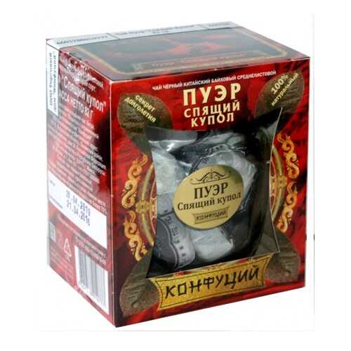 Чай черный прессованный Конфуций pu-er спящий купол 82 г