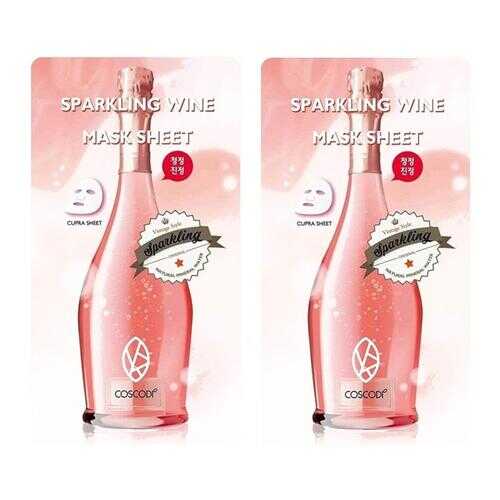 Тканевая маска COSCODI SPARKLING WINE MASK SHEET RED 2 шт.