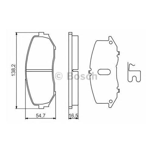 Комплект тормозных колодок Bosch 0986494241