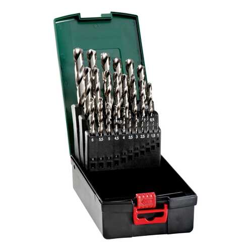Набор сверл по металлу для дрелей, шуруповертов metabo 627098000