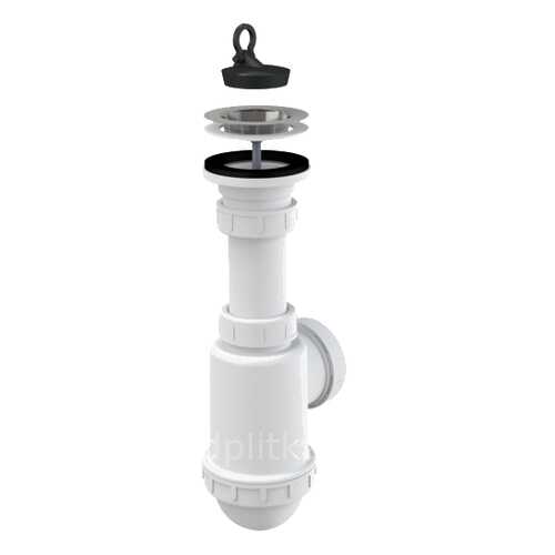 Сифон для кухонной мойки AlcaPlast A441PPR,50/40