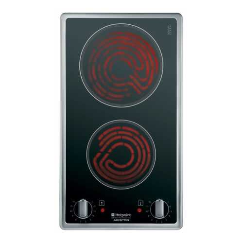 Встраиваемая варочная панель электрическая Hotpoint-Ariston 7HDK 2K (IX) RU/HA Black