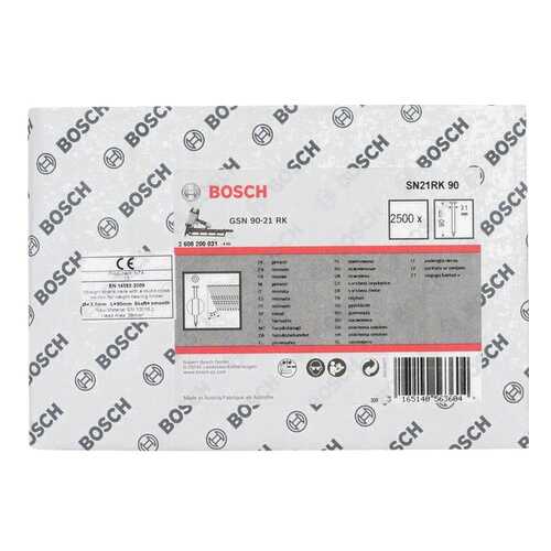 Гвозди для электростеплера Bosch GSN 90-21 RK, SN21RK 90 2608200031