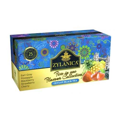 Чай Zylanica Five in one Flavour Collection черный ассорти 5 ароматов 25 пакетиков