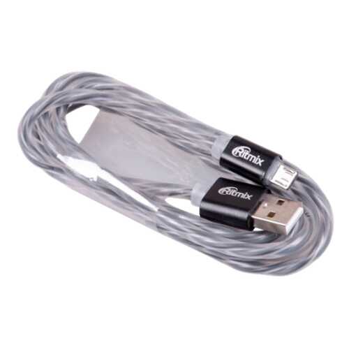 Кабель Ritmix microUSB 1м Grey
