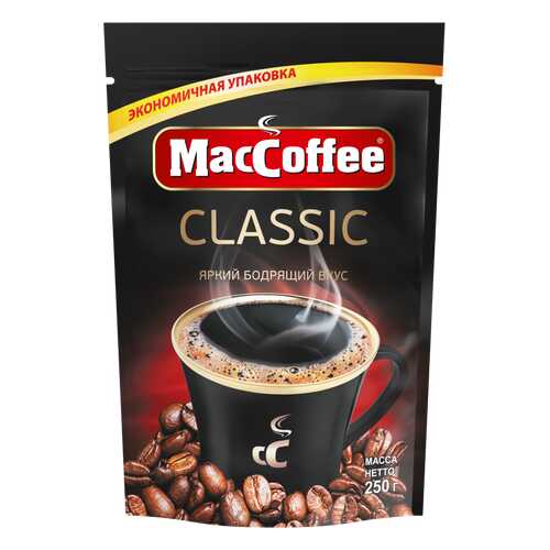 Кофе натуральный растворимый гранулированный ClASSIC т.з. MacCoffee, д/пак 250г*12
