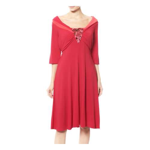 Платье женское Maria Grazia Severi 64041776/44000 красное 48 IT
