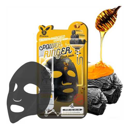 Маска для лица Elizavecca Black Charcoal Honey Deep Power Ringer Mask Pack 23 мл