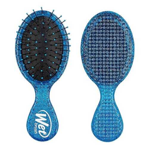 Щетка Рок н Ролл мини WET BRUSH MINI ROCK N ROLL DETANGLER-BLUE GLITTER (синяя)