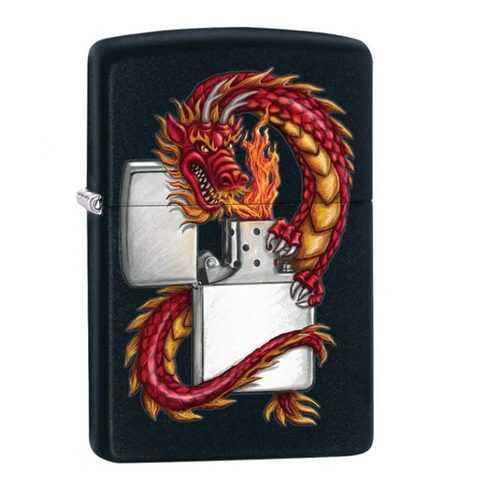 Зажигалка Zippo 218 Oriental Dragon Black Matte