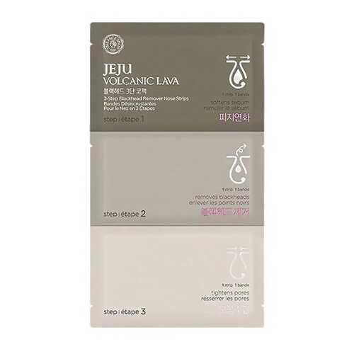 Патчи для очищения кожи THE FACE SHOP Jeju Volcanic Lava 3-Step Blackhead Remover Nose