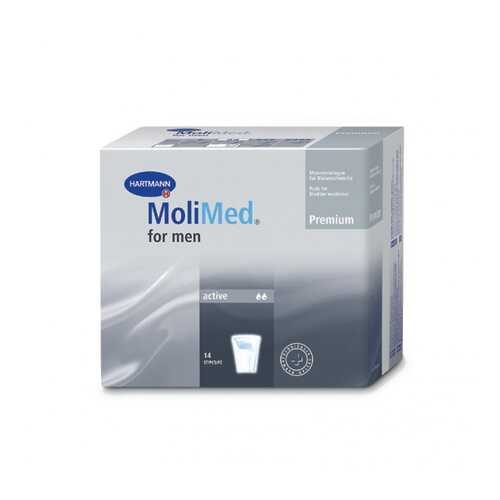 Урологические прокладки Molimed Premium for men active для мужчин 14 шт.