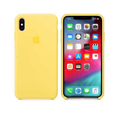 Чехол Silicone Case для Apple iPhone XS Max Canary Yellow Жёлтая (MWO24FE/A)