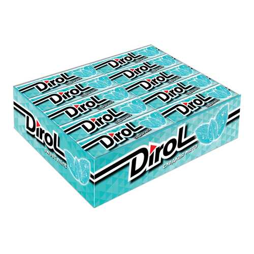 Жевательная резинка Dirol без сахара сладкая мята 30*13.6 г
