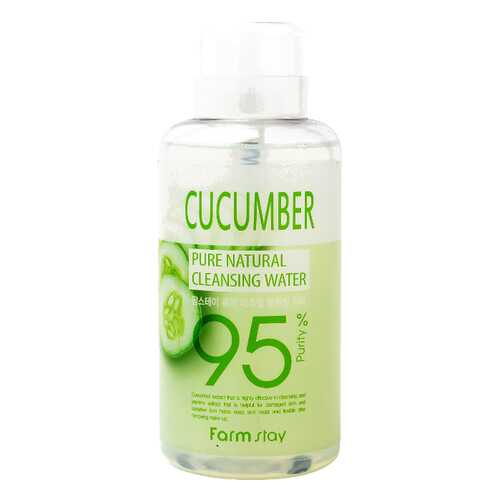 Средство для снятия макияжа FarmStay Pure Cleansing Water Cucumber 500 мл