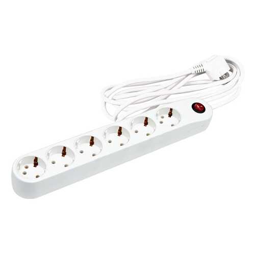 Сетевой фильтр Uniel S-GSP6-3C, 6 розеток, 3 м, White