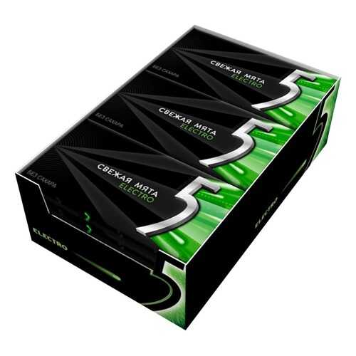 Жевательная резинка Wrigley's 5 electro свежая мята 18 шт по 15.6 г